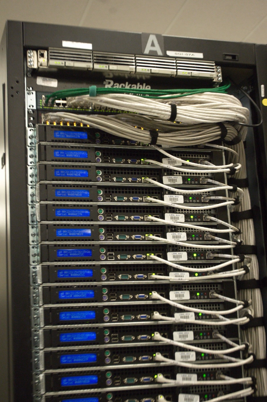 Data center server racks powering our cloud and SaaS platforms